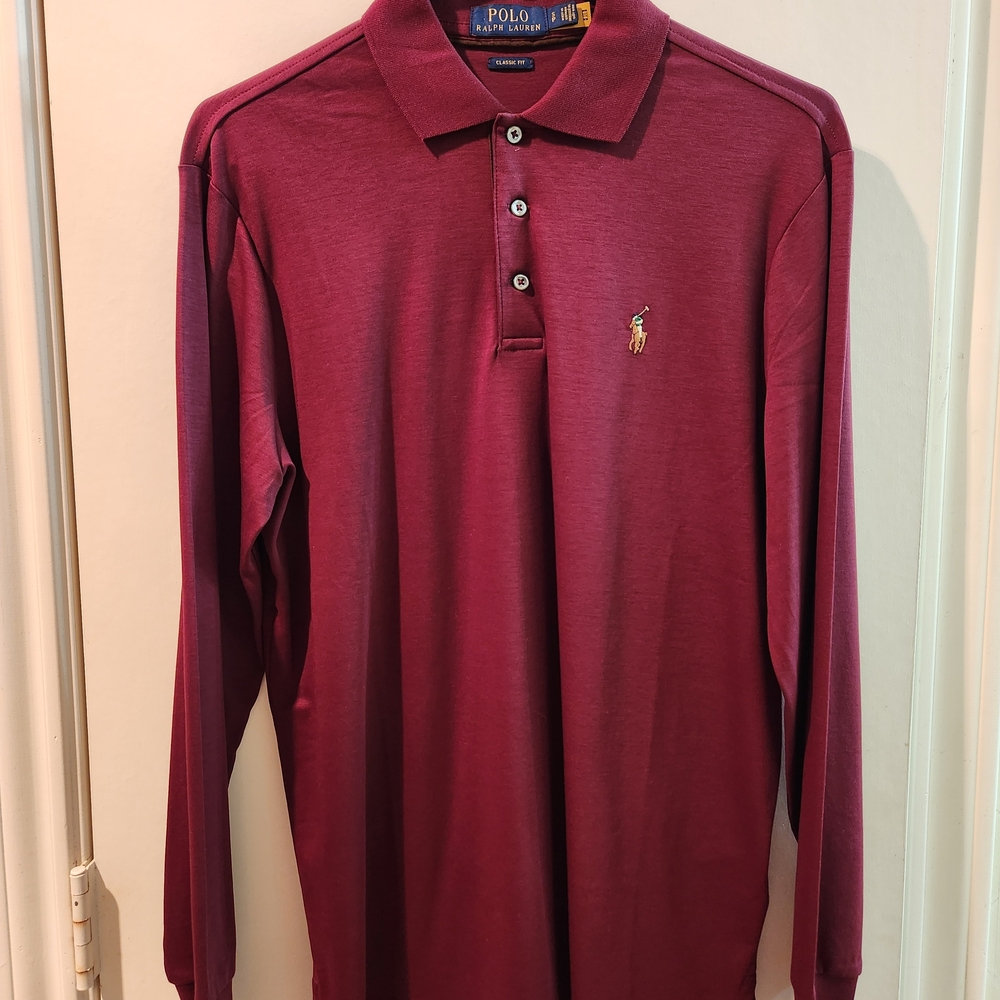 Ralph Lauren Men's Maroon Polo Shirt